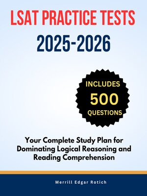 cover image of LSAT Practice Tests 2025-2026